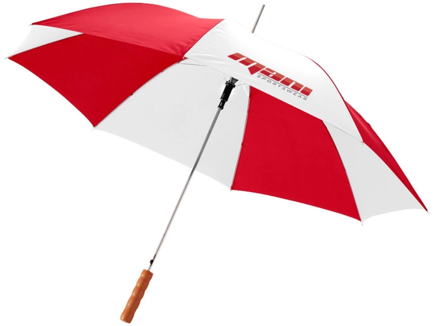 Зонт-трость Lisa полуавтомат 23, красный/белый (Р) фото 3