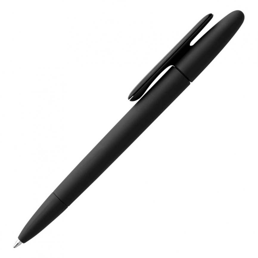 Ручка шариковая Prodir DS5 TRR-P Soft Touch, черная фото 2