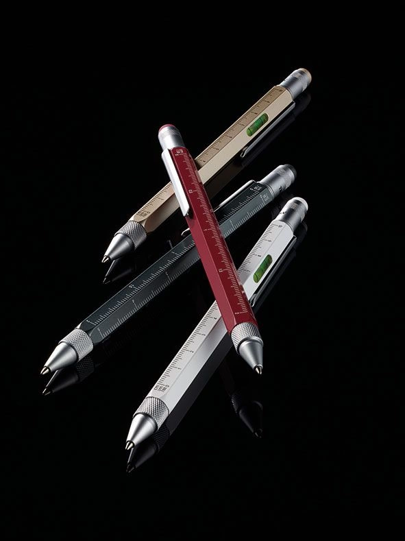 Ручка шариковая Construction, мультиинструмент, черная фото 6