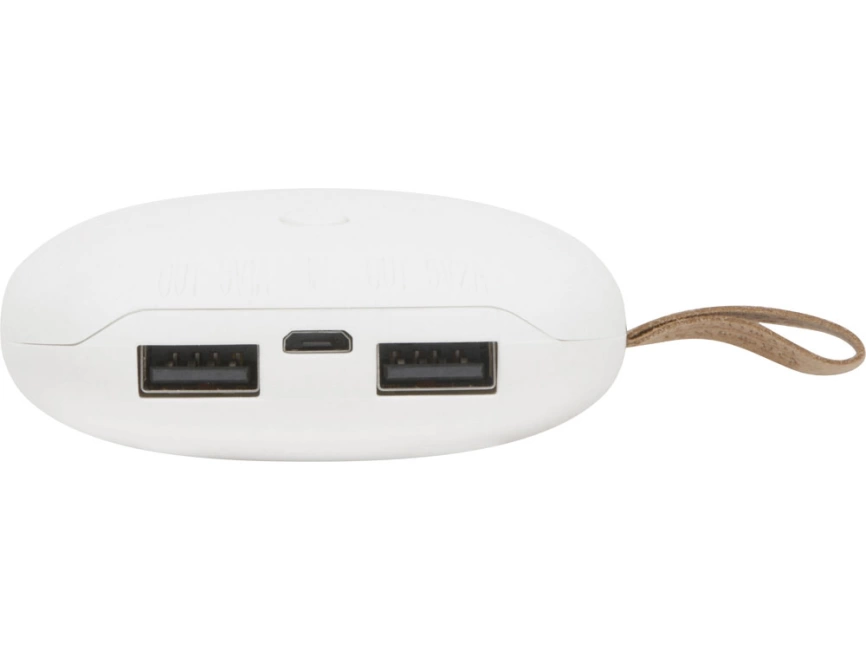 Универсальное зарядное устройство power bank в форме камня. 7800MAH. white фото 5