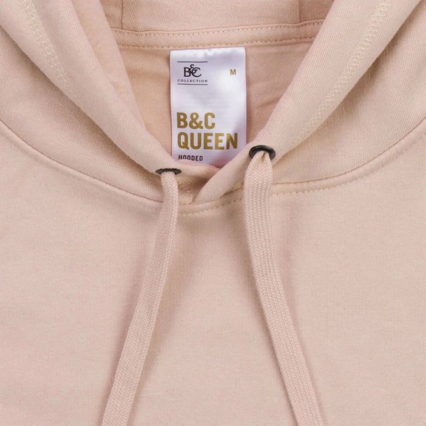 Толстовка с капюшоном женская Queen, темно-серый меланж, размер XS фото 6