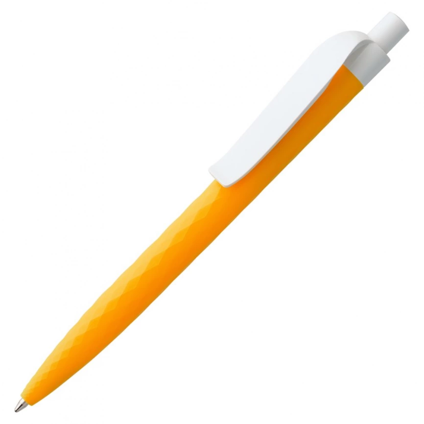 Ручка шариковая Prodir QS01 PMP-P, оранжевая с белым фото 1