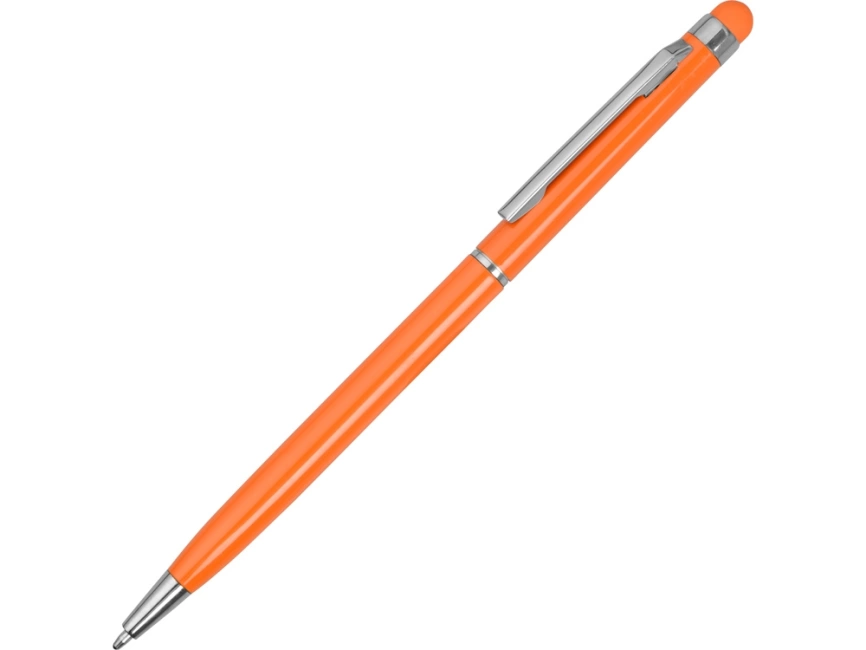 Ручка-стилус металлическая шариковая Jucy, оранжевый фото 1