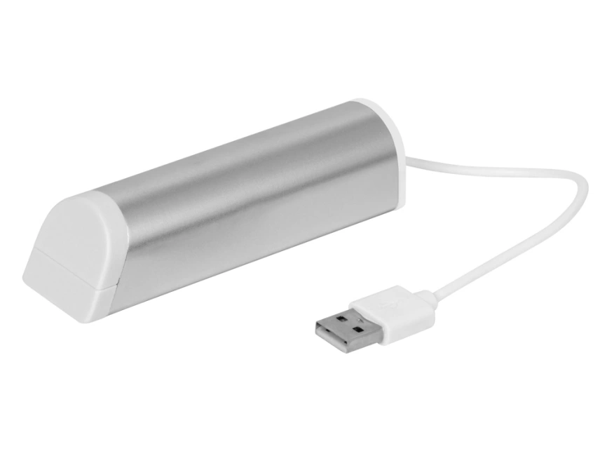 ЮСБ хаб с 4 портами и подставка для телефона, серебристый фото 3