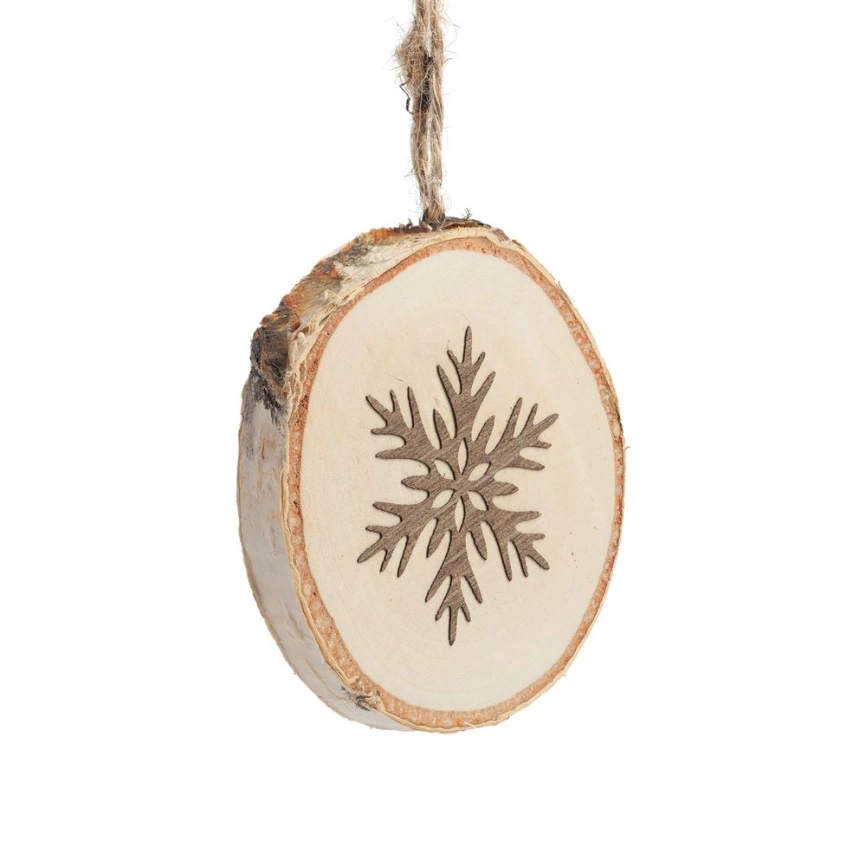 Подвеска Logger, малая, со снежинкой фото 1