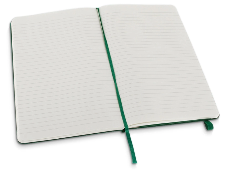 Записная книжка Moleskine Classic (в линейку) в твердой обложке, Large (13х21см), зеленый фото 3