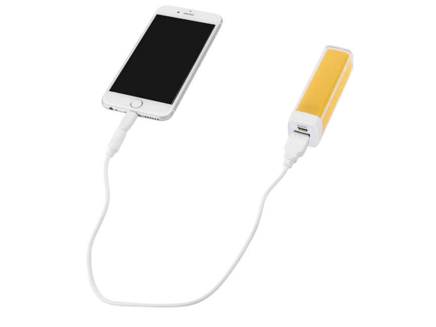 Подарочный набор White top с ручкой и зарядным устройством, желтый фото 7