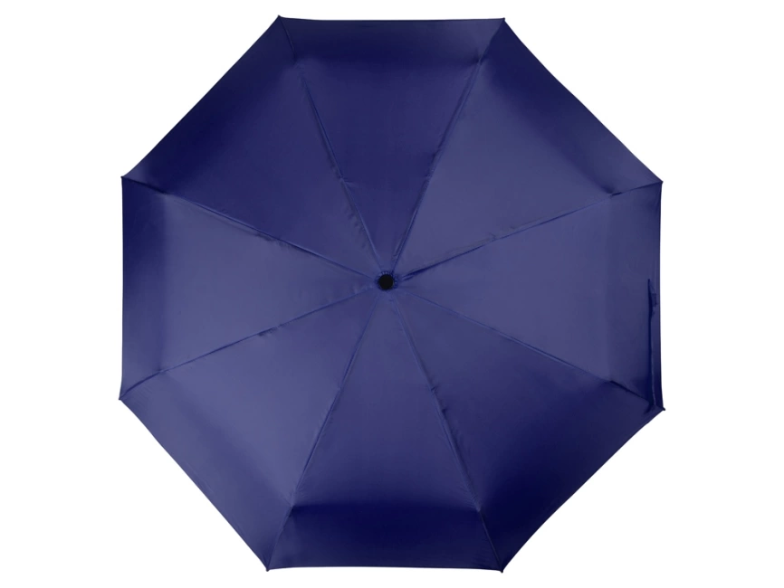 Зонт складной Columbus, механический, 3 сложения, с чехлом, темно-синий фото 5