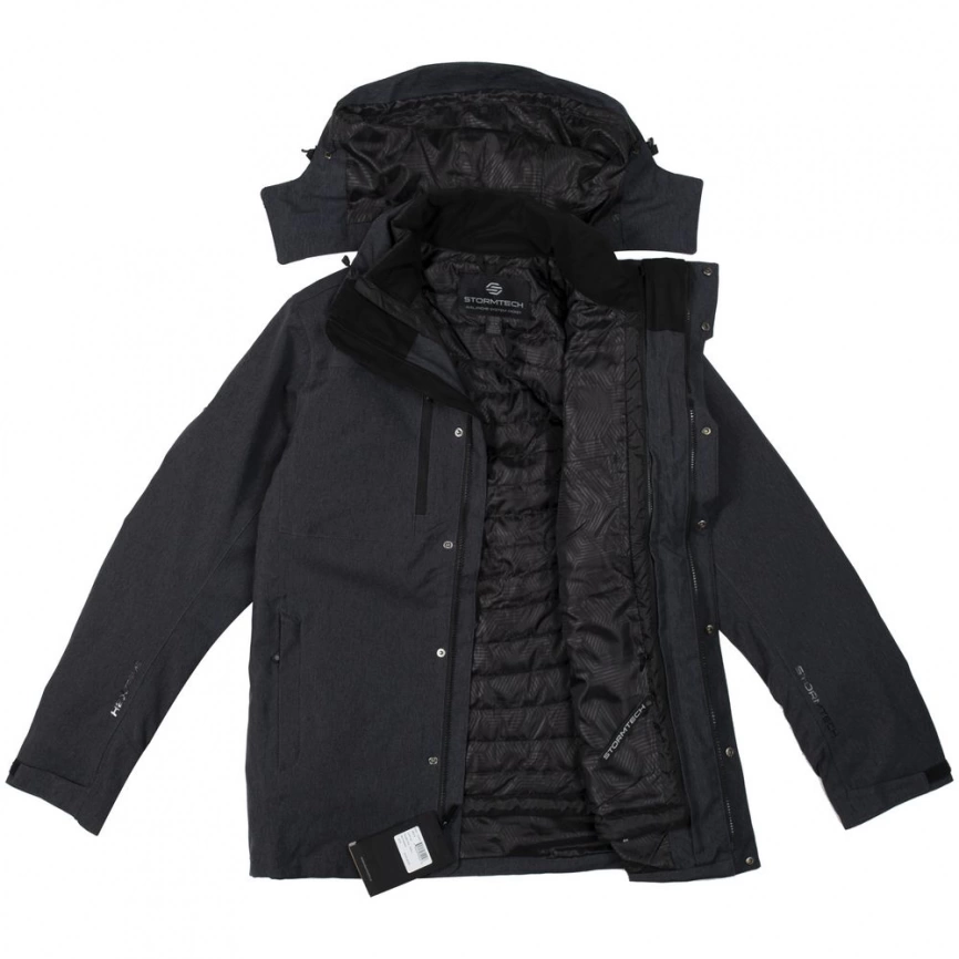 Куртка-трансформер мужская Avalanche темно-серая, размер 3XL фото 5