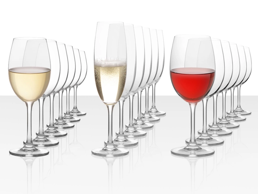 Подарочный набор бокалов для красного, белого и игристого вина Celebration, 18шт фото 1