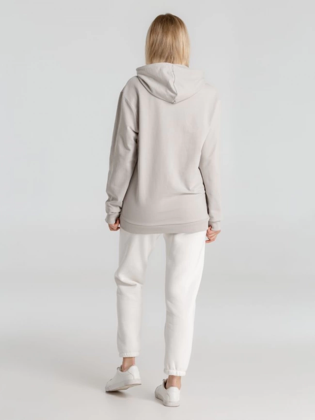 Толстовка с капюшоном унисекс Hoodie, дымчато-серая, размер 3XL фото 20
