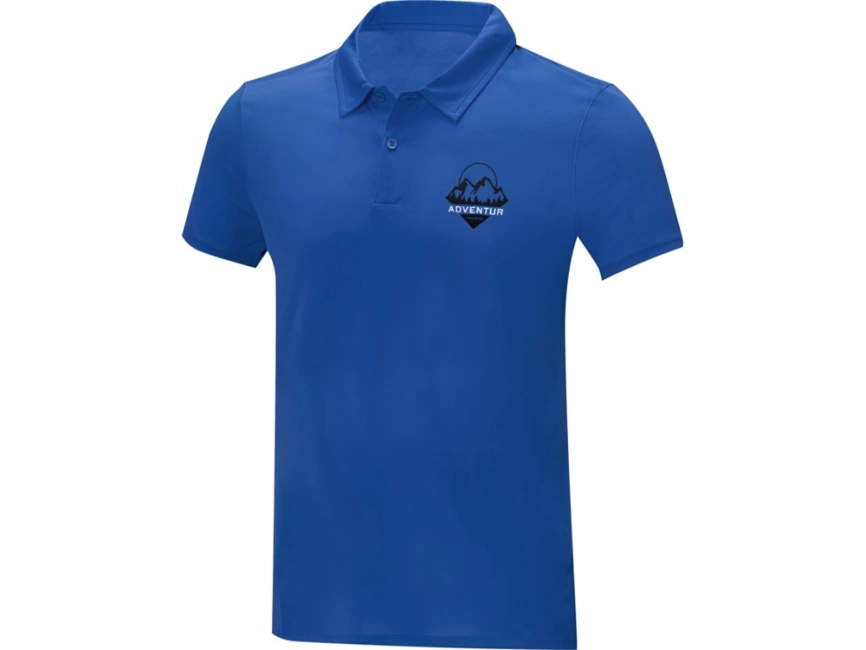 Мужская стильная футболка поло с короткими рукавами Deimos, синий фото 8
