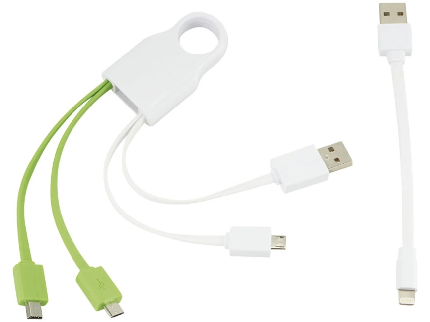 Кабель для зарядки Squad 4-в-1, лайм фото 2