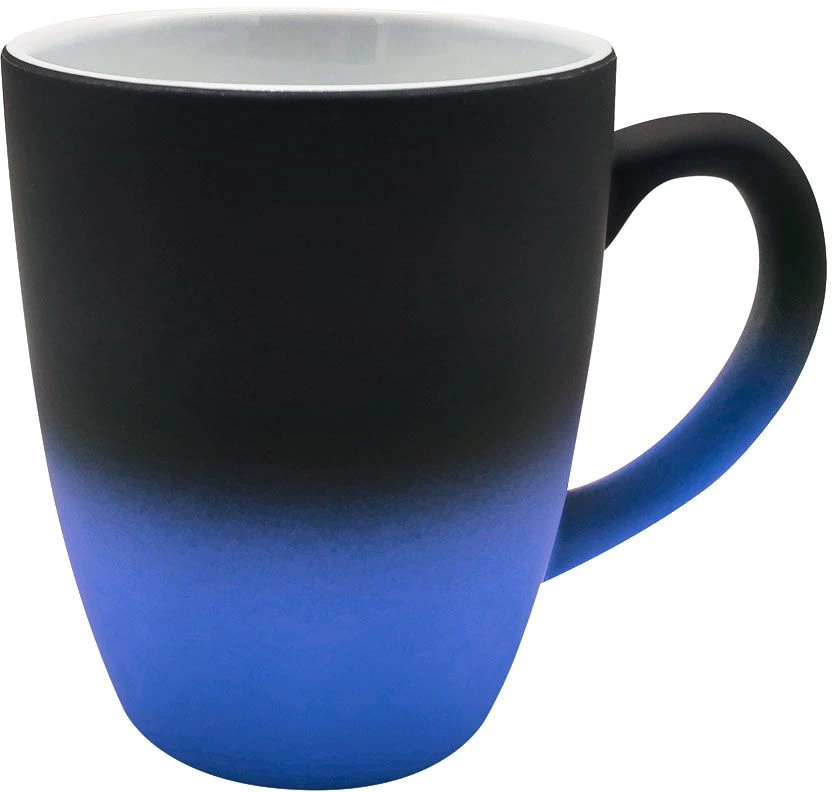 Кружка Omnia Engrave 350 мл, синяя с чёрным фото 1