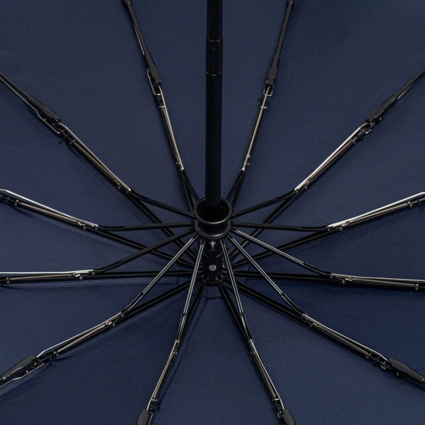 Зонт складной Fiber Magic Major, темно-синий фото 7