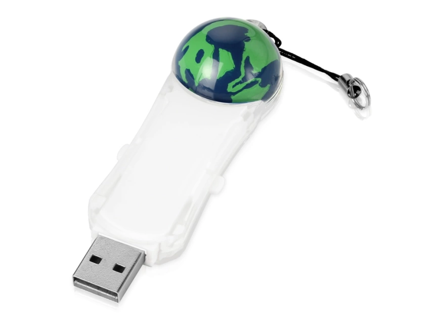 Флеш-карта USB 2.0 на 4 Gb с плавающей мини-фигурой земного шара фото 2