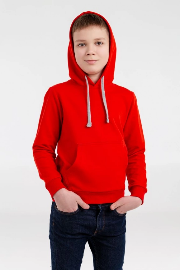 Толстовка с капюшоном детская Kirenga Kids, красная, 14 лет фото 4