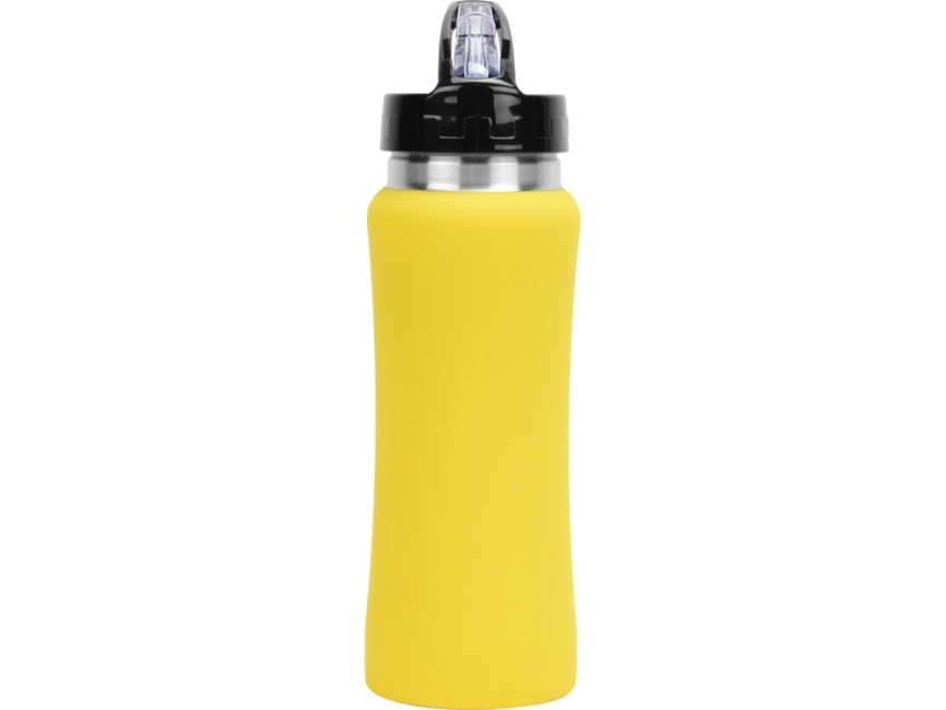 Бутылка спортивная Коста-Рика 600мл, желтый фото 4