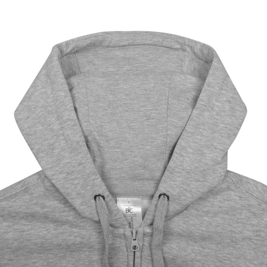 Толстовка мужская Hooded Full Zip серый меланж, размер XXL фото 4