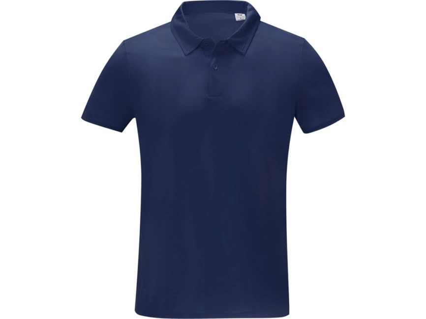 Мужская стильная футболка поло с короткими рукавами Deimos, темно-синий фото 2