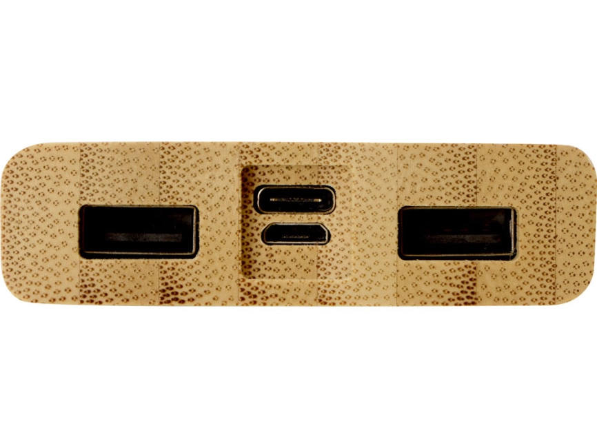 Внешний беспроводной аккумулятор из бамбука Bamboo Air, 10000 mAh фото 6