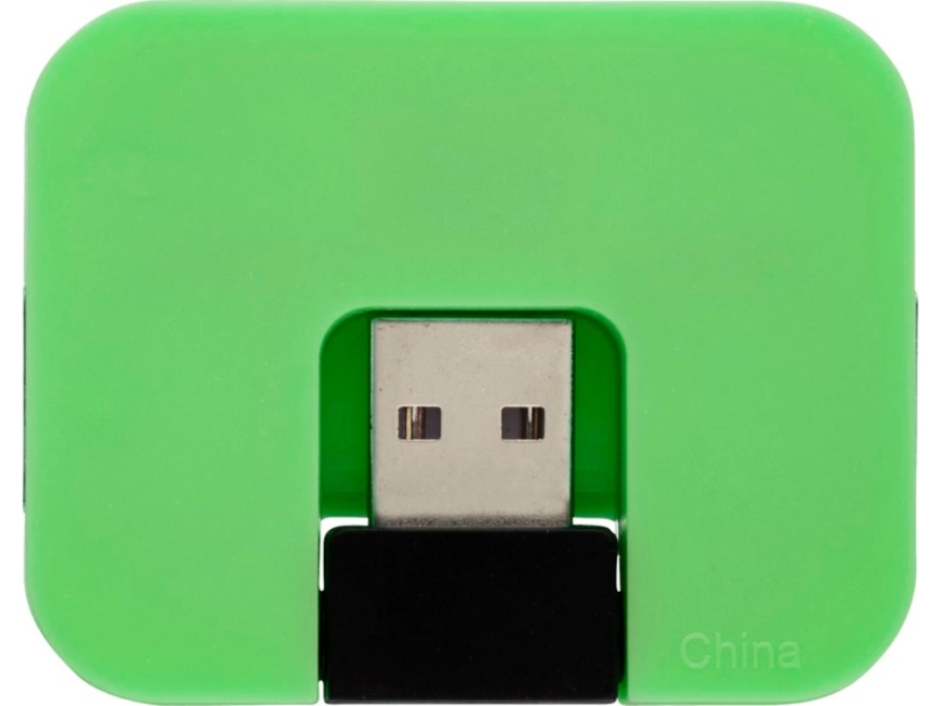USB Hub Gaia на 4 порта, зеленый фото 2