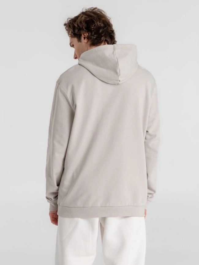 Толстовка с капюшоном унисекс Hoodie, дымчато-серая, размер 3XL фото 12