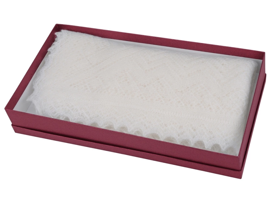 Оренбургский пуховый платок в подарочной коробке фото 3