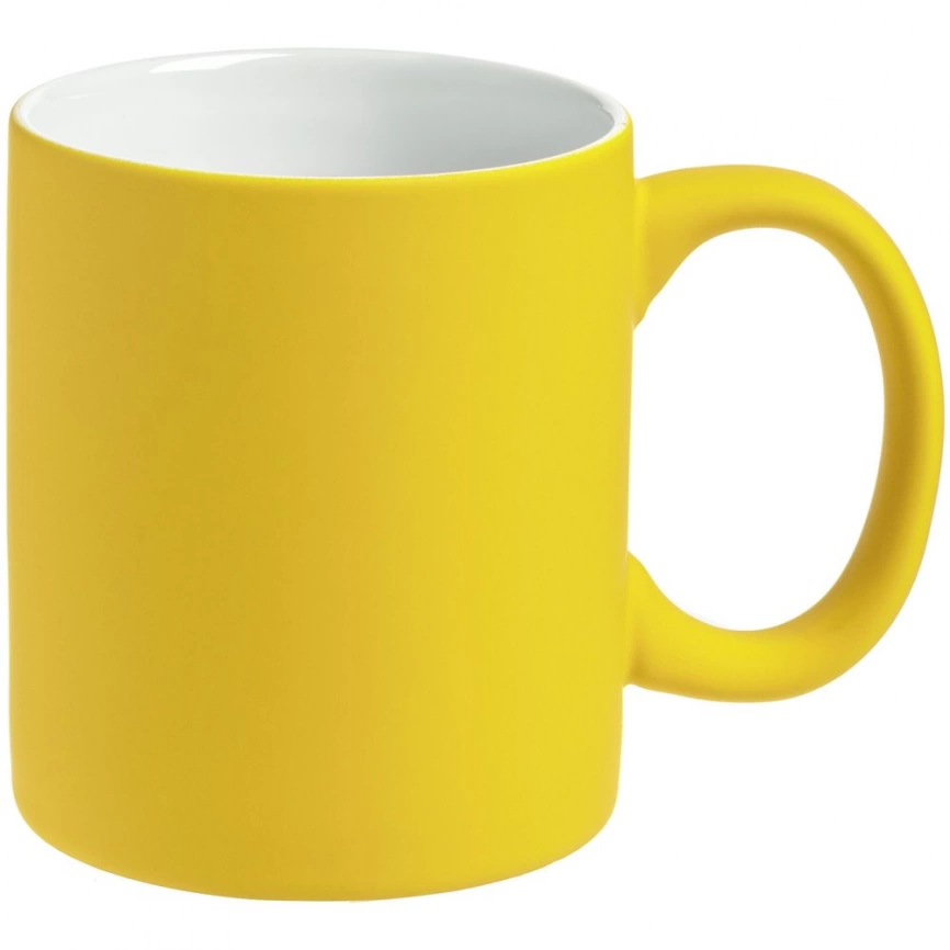 Кружка Sippy c покрытием софт-тач, 340 мл., желтая фото 1