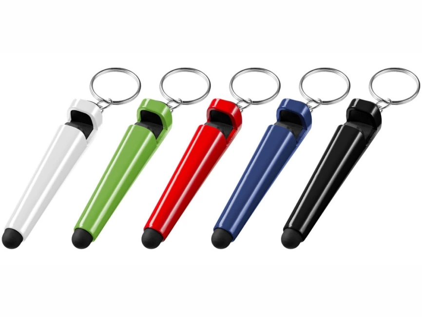 Очиститель экрана со стилусом и подставка для телефона 4 в 1, красный фото 6