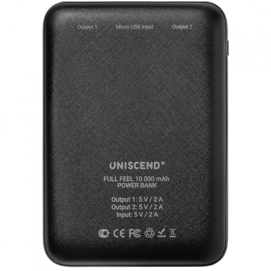 Внешний аккумулятор Uniscend Full Feel 10000 мАч с индикатором, черный фото 4
