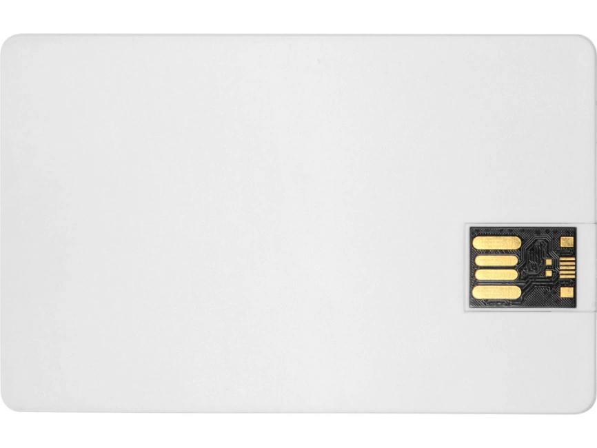 Флеш-карта USB 2.0 16 Gb в виде пластиковой карты Card, белый фото 4