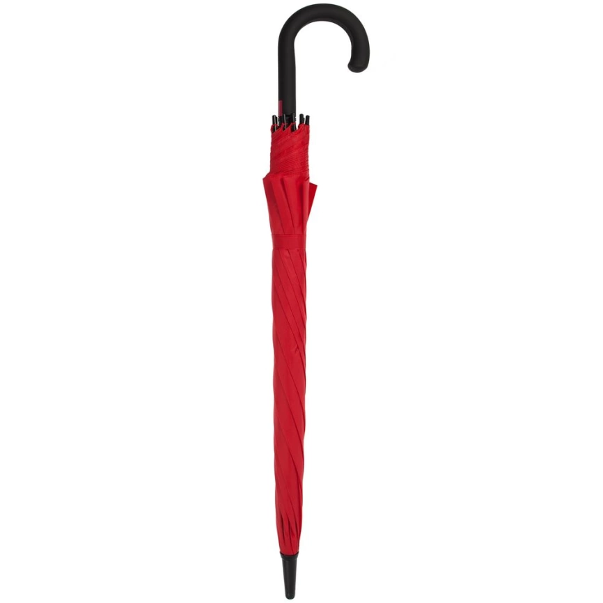Зонт-трость с цветными спицами Bespoke, красный фото 4