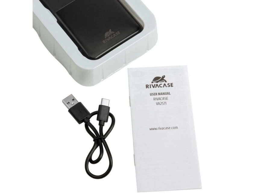 RIVACASE VA2571 (20000 мАч) QC/PD внешний аккумулятор, черный 12/24 фото 18