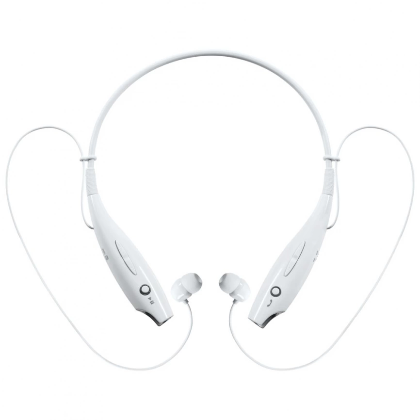 Bluetooth наушники stereoBand, белые фото 1