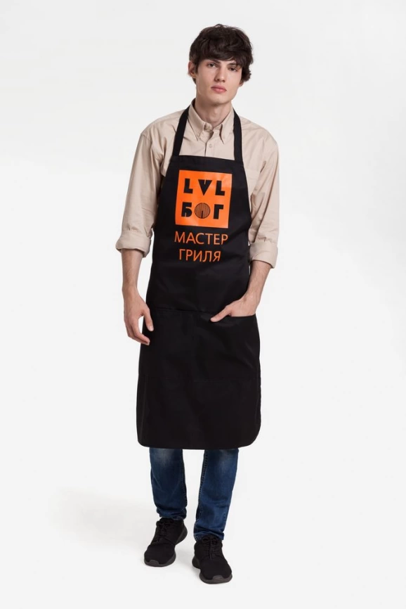 Фартук «LVL Бог», черный фото 3