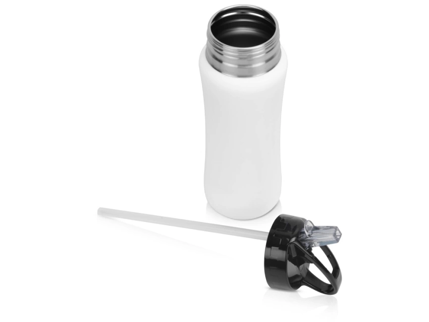 Бутылка спортивная Коста-Рика 600мл, белый фото 2