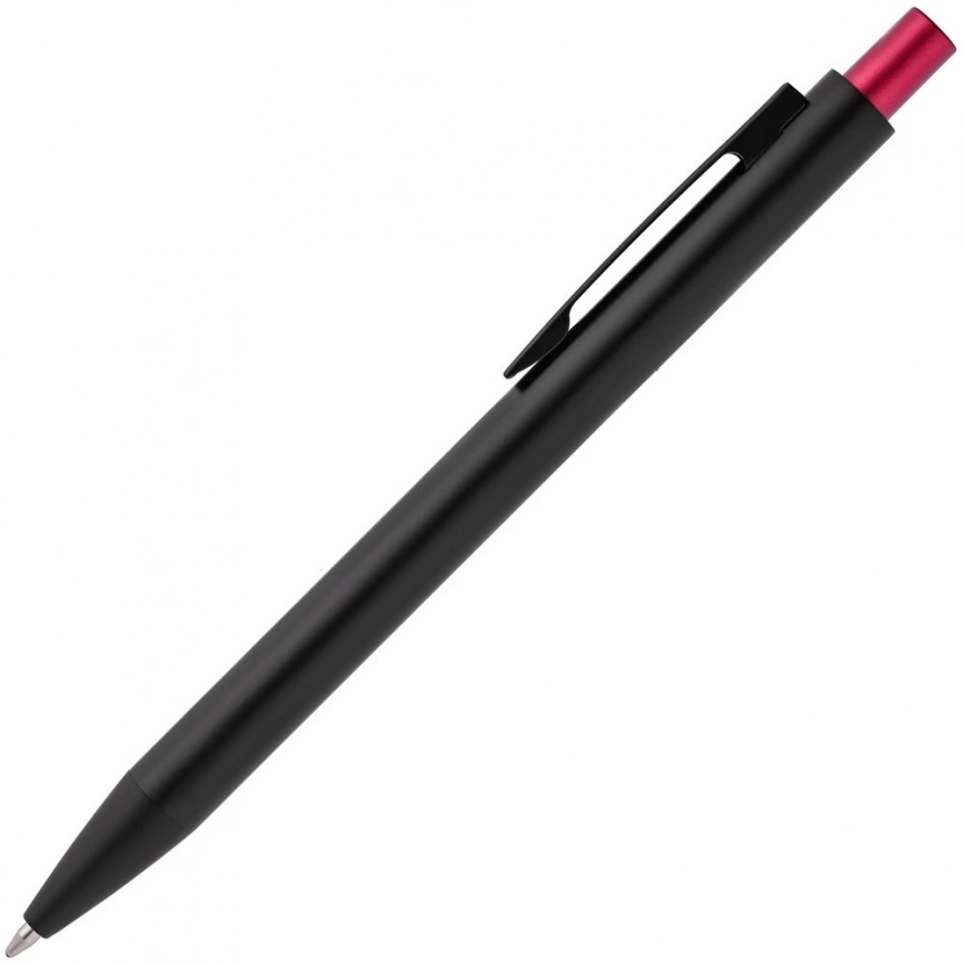 Ручка шариковая Chromatic, черная с красным фото 2