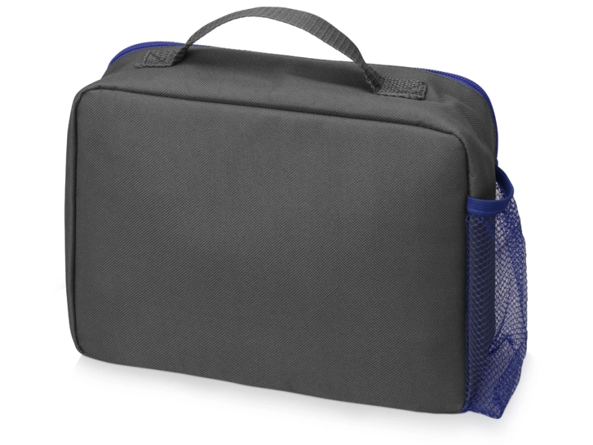 Изотермическая сумка-холодильник Breeze для ланч-бокса, серый/синий фото 3