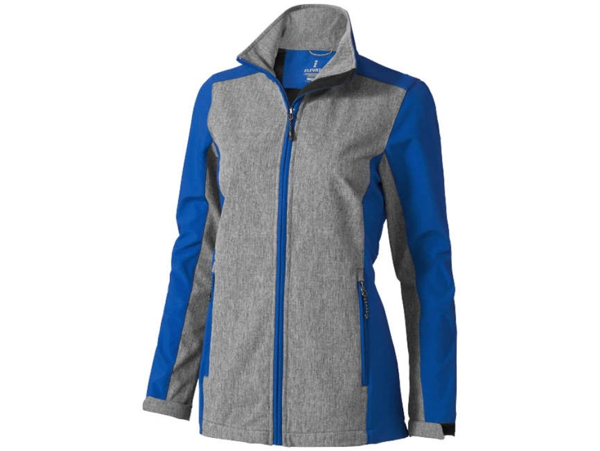 Куртка софтшел Vesper женская, синий/темно-серый фото 1