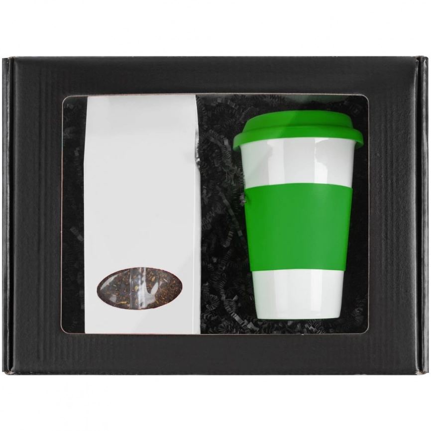Набор «Чайная пауза», зеленый с белым фото 2