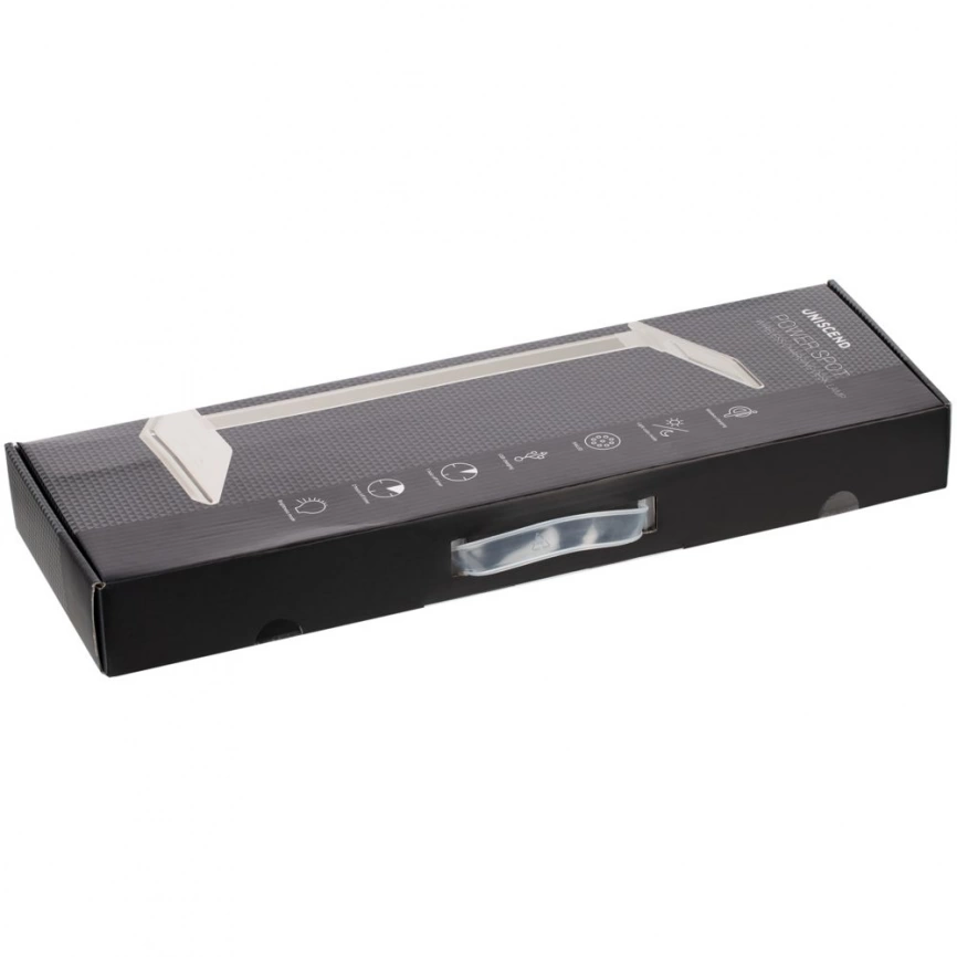 Настольная лампа с беспроводной зарядкой Power Spot, черная фото 9