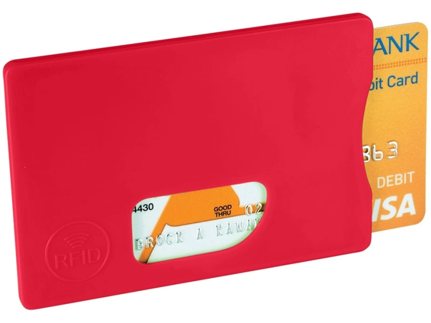 Защитный RFID чехол для кредитной карты Arnox, красный фото 1