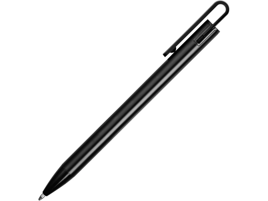 Ручка металлическая шариковая Loop, черный фото 3