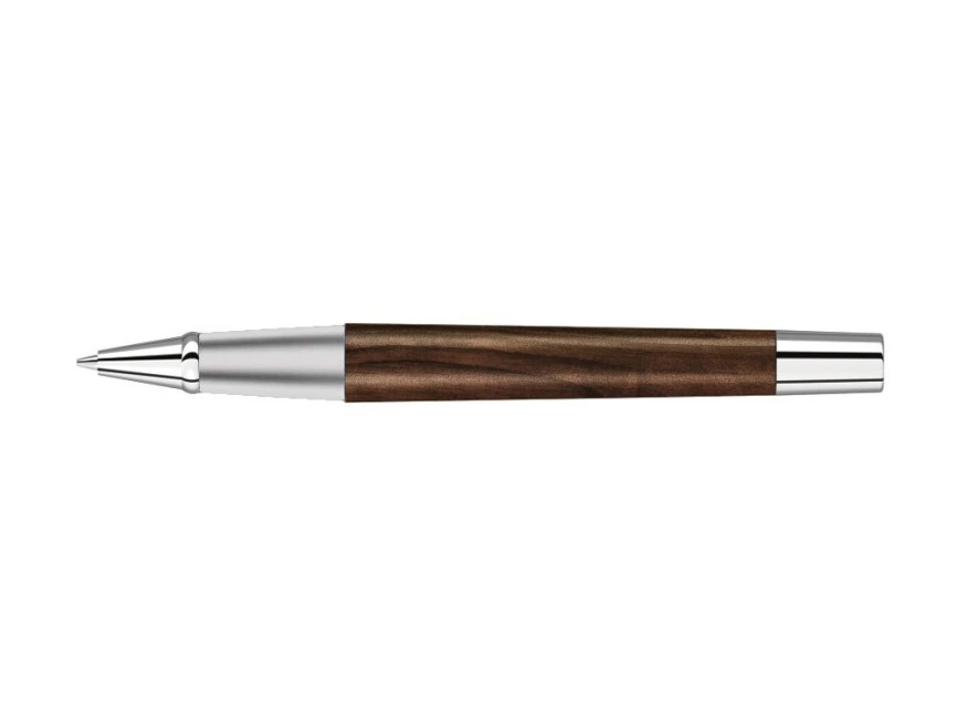 Ручка роллер TITAN WOOD R, синий, 0.7 мм, коричневый/серебряный фото 2