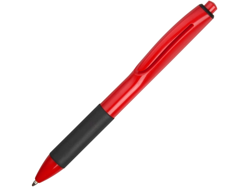 Ручка пластиковая шариковая Band, красный/черный фото 1