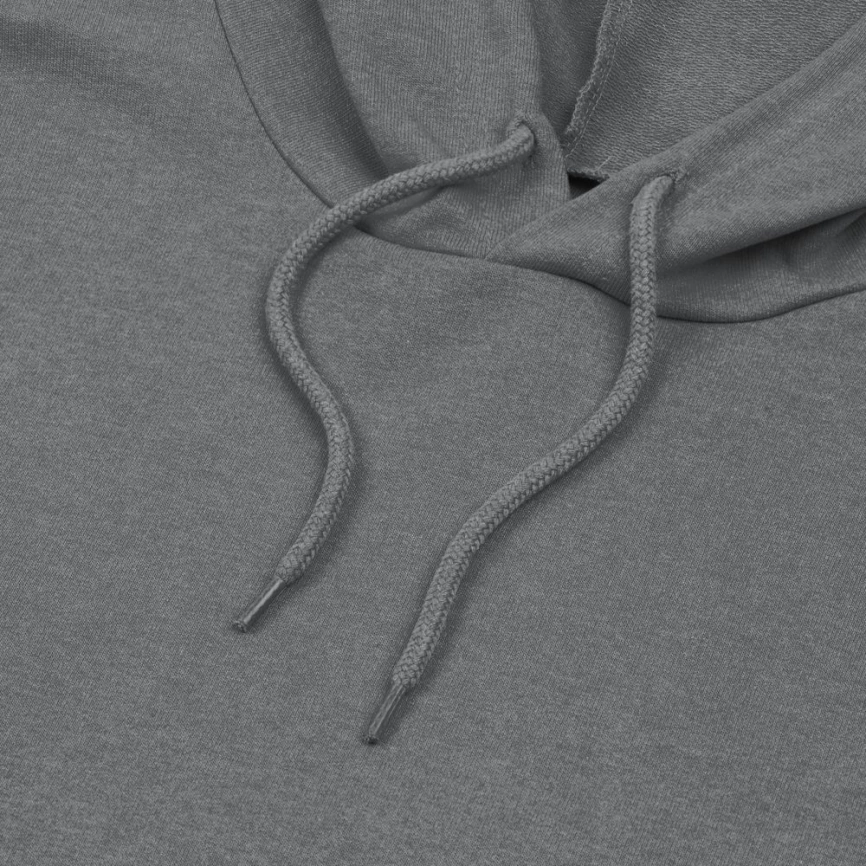 Толстовка с капюшоном унисекс Hoodie, серая (стальная), размер S фото 8