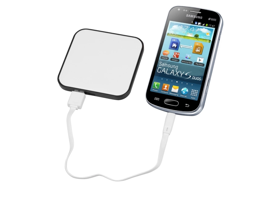Портативное зарядное устройство (power bank) Квадрум, 2600 mAh, черный фото 3