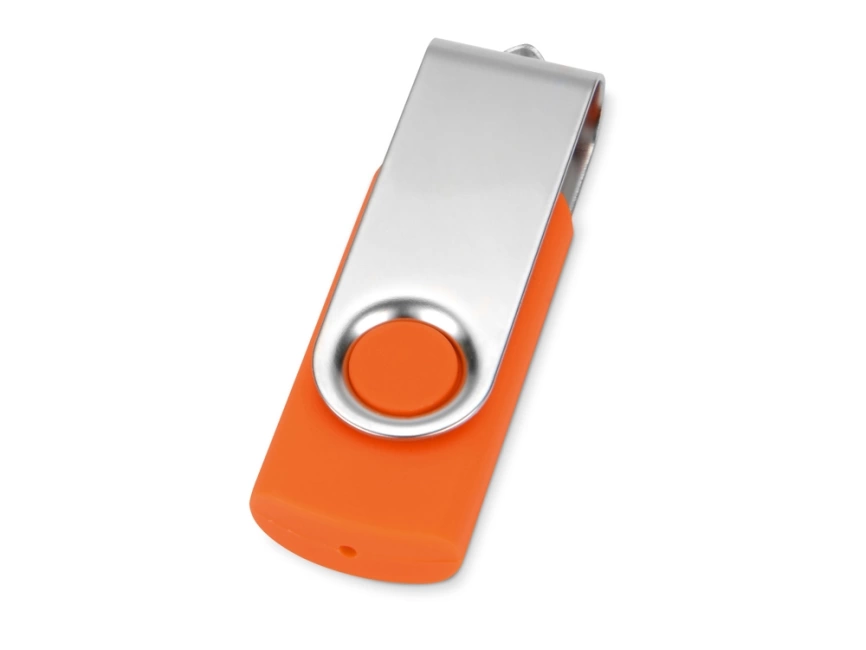 Подарочный набор Vision Pro Plus soft-touch с флешкой, ручкой и блокнотом А5, оранжевый фото 3