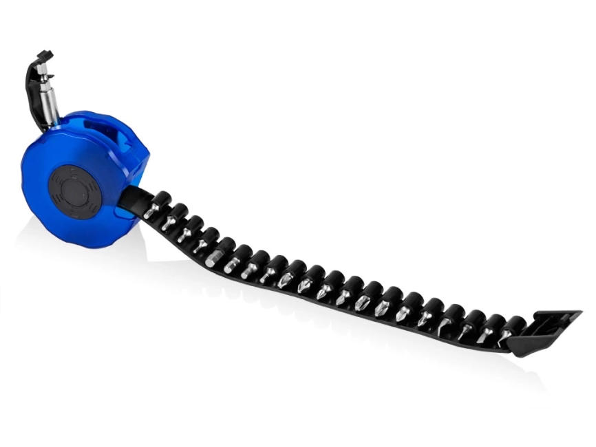 Набор из 20 бит для отвертки Де-витт, синий/черный фото 2